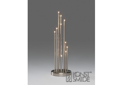Konstsmide Brushed Metal 12 LED Candlestick (41.5 x 13.5cm)